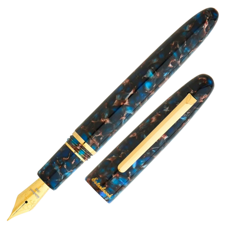 Esterbrook Estie Fountain Pen Nouveau Bleu with Gold Trim Custom Gena Nib by Esterbrook at Cult Pens