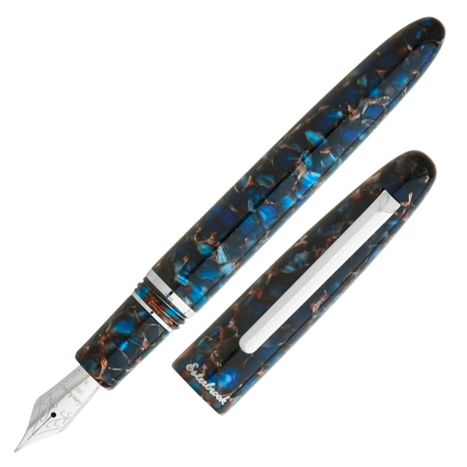 Esterbrook Estie Fountain Pen Nouveau Bleu with Palladium Trim Custom Scribe Nib by Esterbrook at Cult Pens