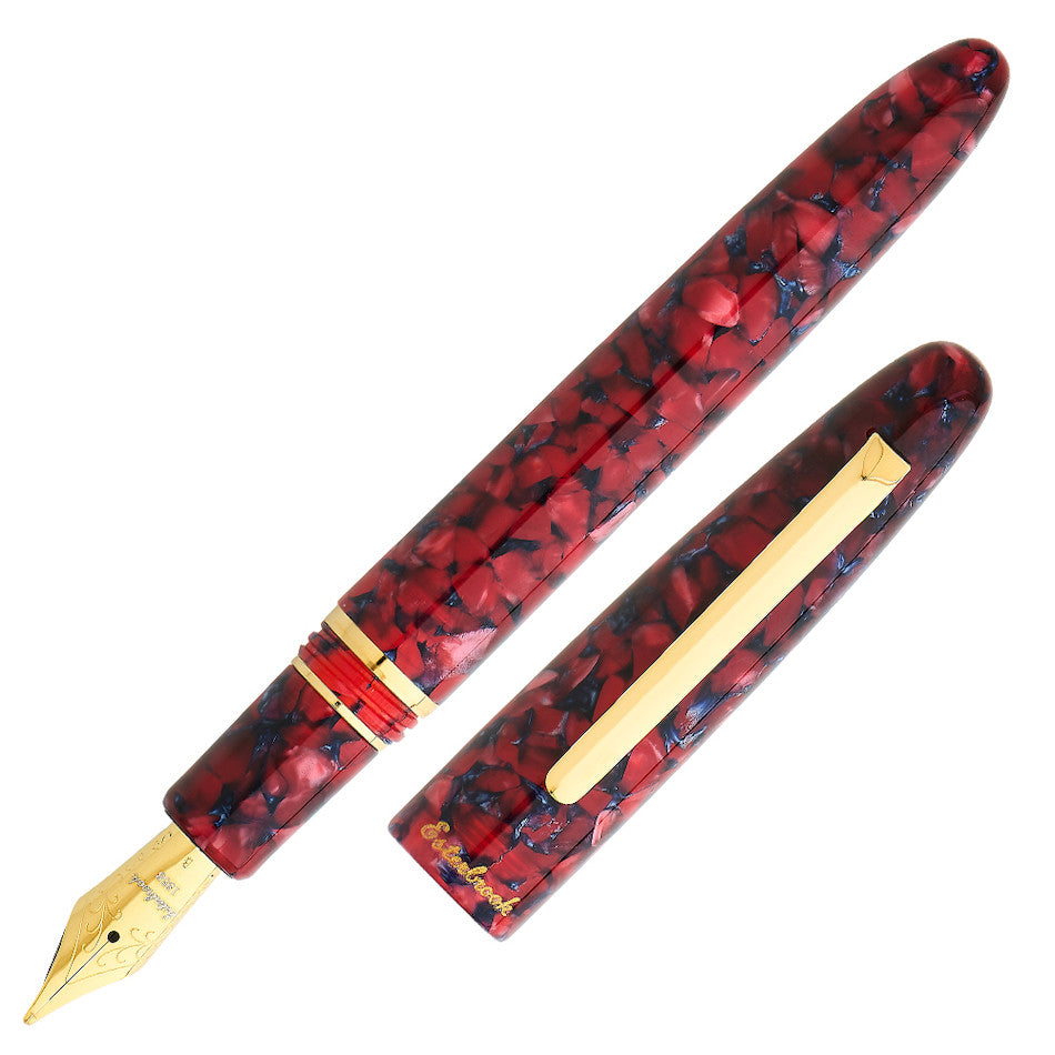 Esterbrook Estie Fountain Pen Scarlet With Gold Trim Custom Gena Nib by Esterbrook at Cult Pens