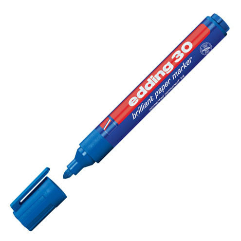 edding 30 Brilliant Paper Marker Pen Bullet by edding at Cult Pens