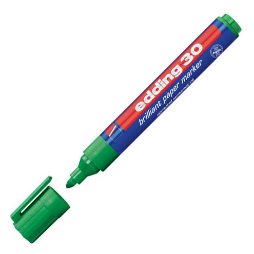 edding 30 Brilliant Paper Marker Pen Bullet by edding at Cult Pens