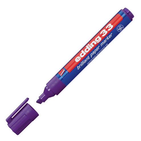 edding 33 Brilliant Paper Marker Pen Chisel by edding at Cult Pens