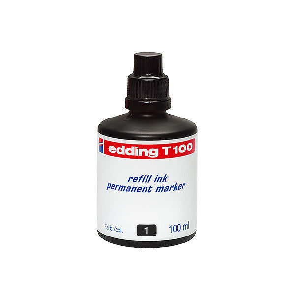 edding T100 Permanent Refill Ink 100ml by edding at Cult Pens