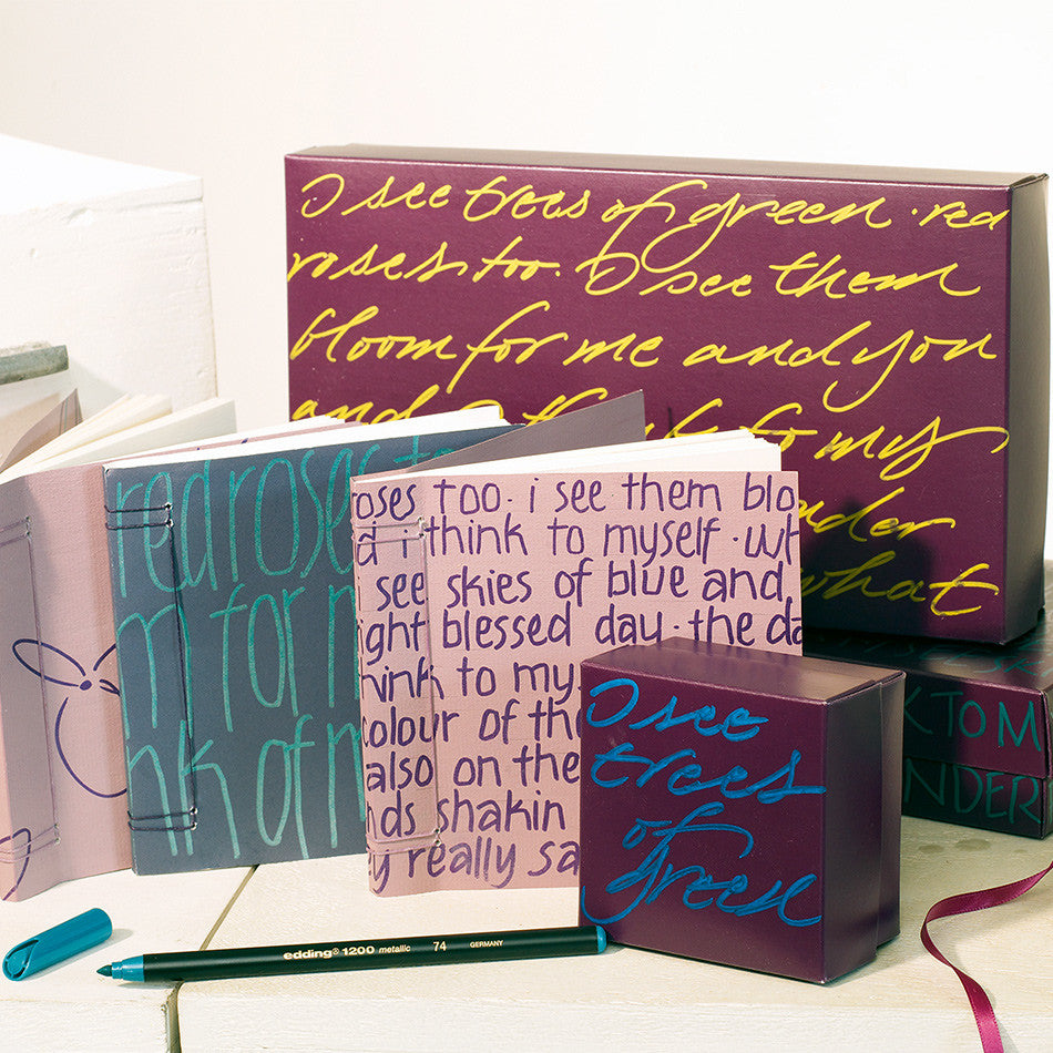 edding 1200 Colourpen Metallic Set of 6 by edding at Cult Pens