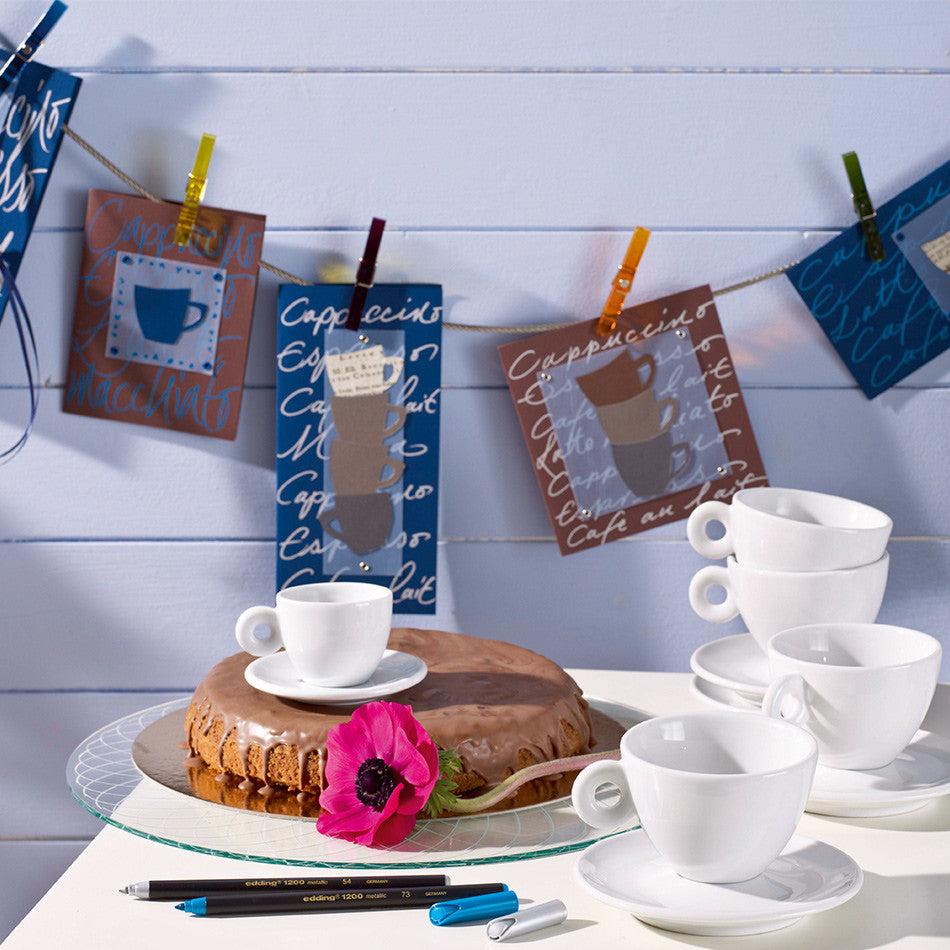 edding 1200 Colourpen Metallic Set of 6 by edding at Cult Pens