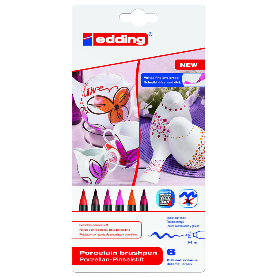 edding 4200 Porcelain Brush Pen Set by edding at Cult Pens