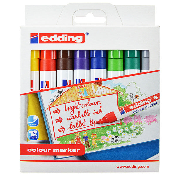 edding Colour Marker set of 8 by edding at Cult Pens