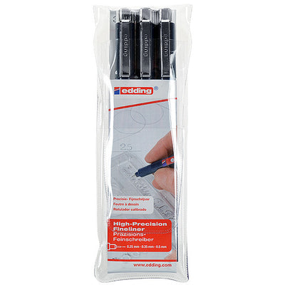 Edding 1800 Profipen Technical Pen Ultra Fine Black (Pack of 10