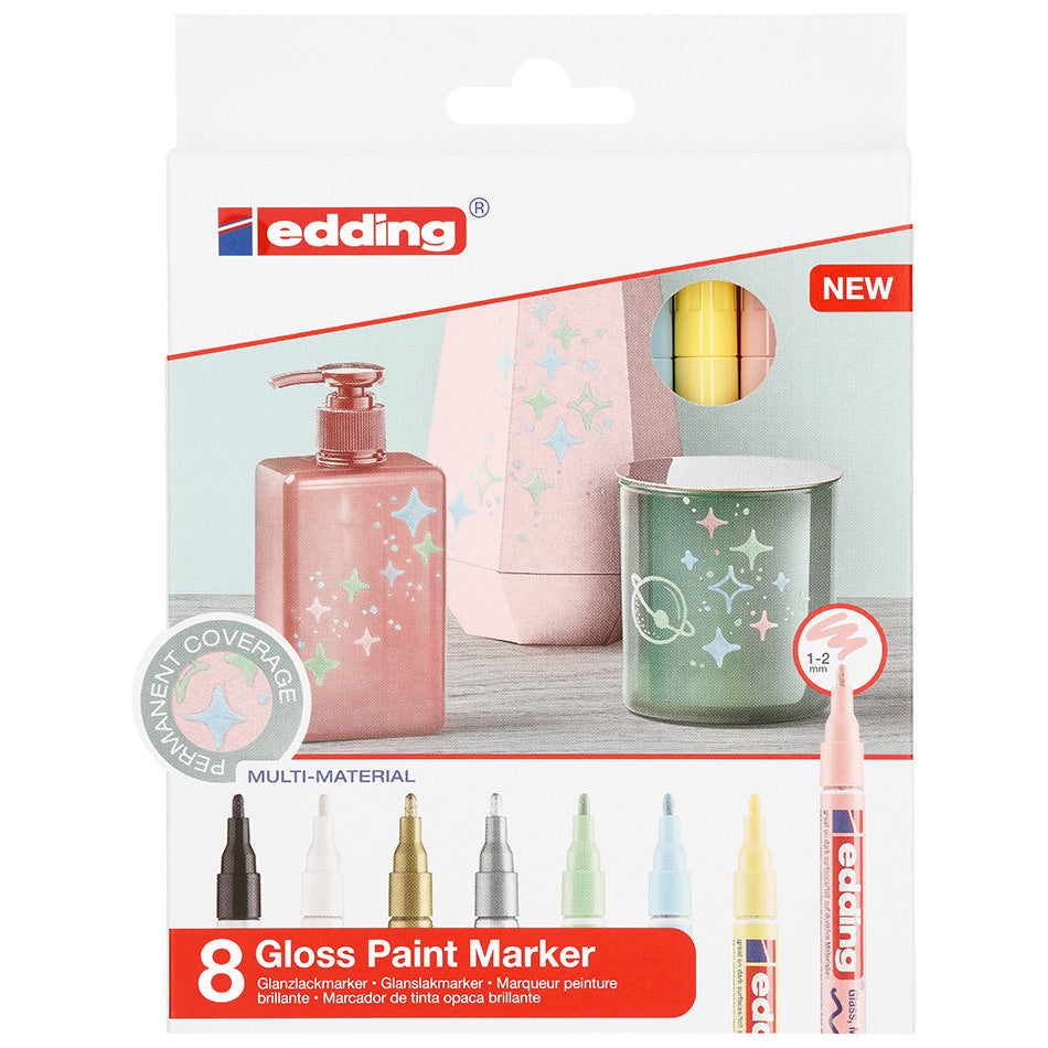 edding 751 Paint Marker Pen Pastel Assorted Set of 8 by edding at Cult Pens