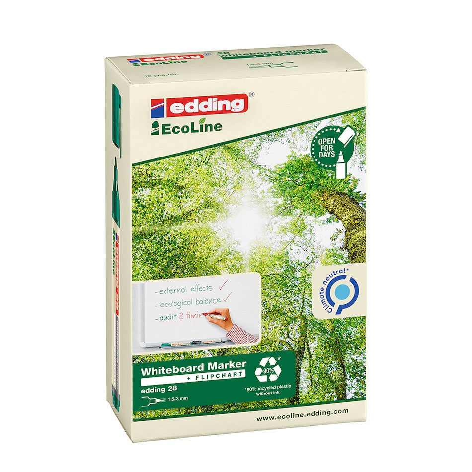 edding EcoLine 28 Whiteboard Marker Set of 4 by edding at Cult Pens