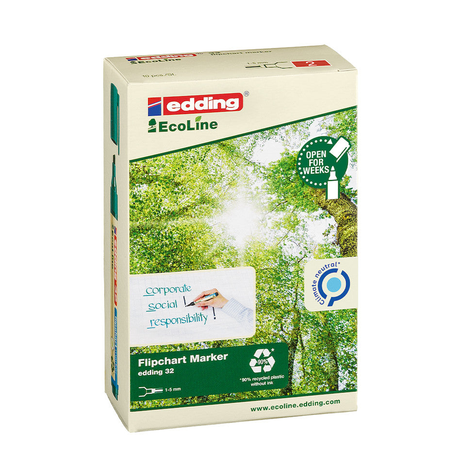 edding Flipchartmarker 31 EcoLine 4-31004 1,5 - 3 mm grün, brevo-servi