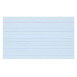 Exacompta Blue 5 x 3 (125 x 75) Record Cards Pack of 100 by Exacompta at Cult Pens