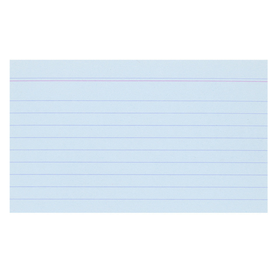 Exacompta Blue 5 x 3 (125 x 75) Record Cards Pack of 100 by Exacompta at Cult Pens