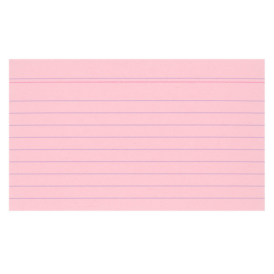 Exacompta Pink 5 x 3 (125 x 75) Record Cards Pack of 100 by Exacompta at Cult Pens