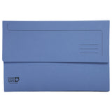 Exacompta Clean'Safe A4 Document Wallet Set of 5 Blue by Exacompta at Cult Pens