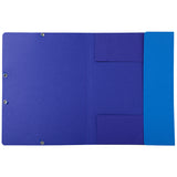Exacompta Forever Folder 3 Flap Elastic A4 Blue by Exacompta at Cult Pens