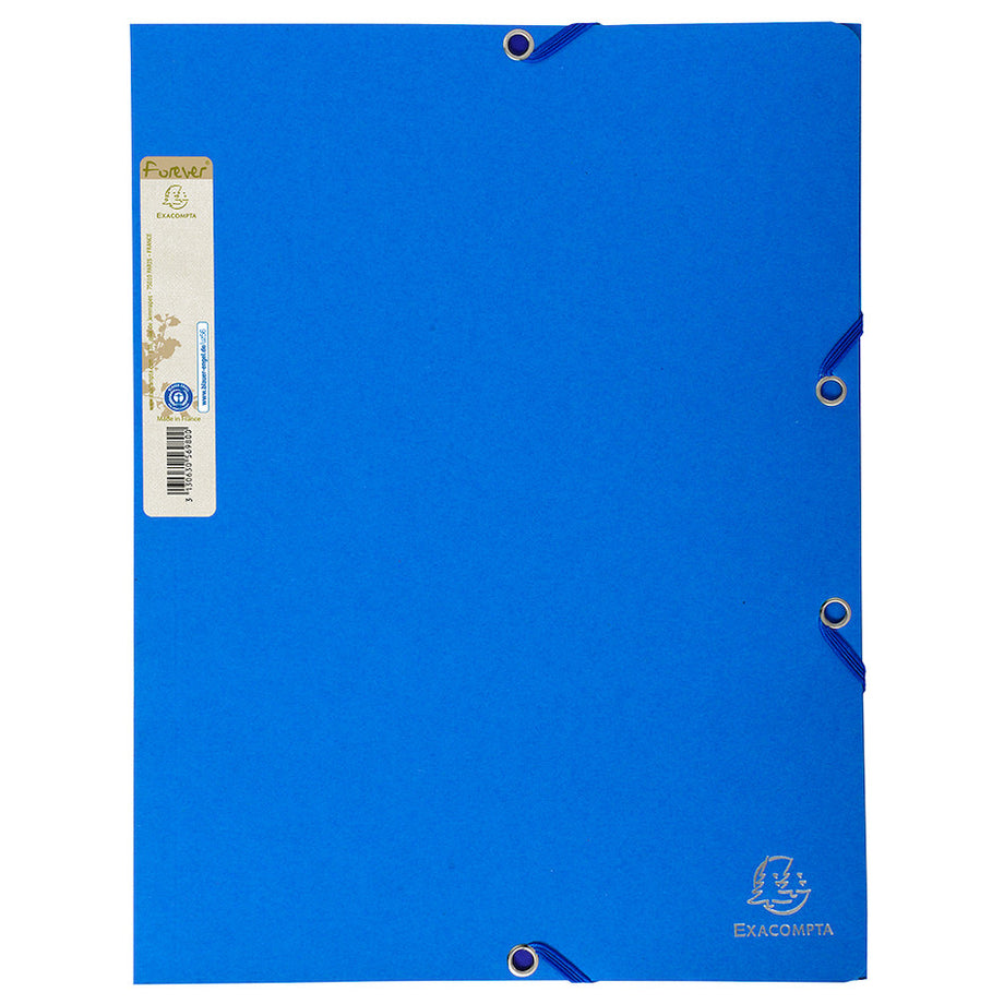 Exacompta Forever Folder 3 Flap Elastic A4 Blue