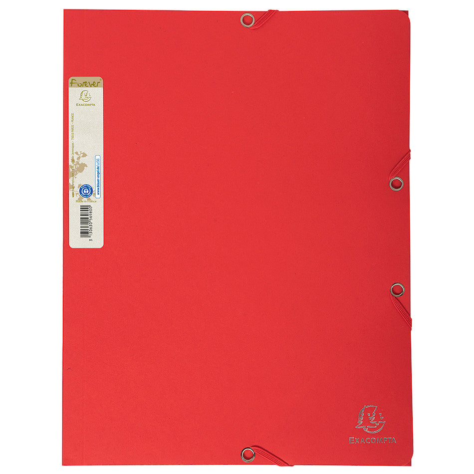Exacompta Forever Folder 3 Flap Elastic A4 Red by Exacompta at Cult Pens