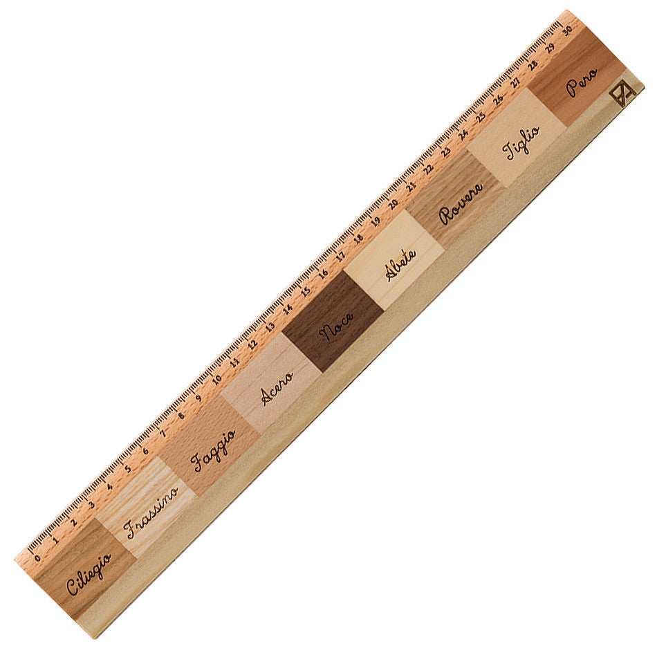Fabriano Righello Mix Essenze 9 Wood Ruler by Fabriano at Cult Pens