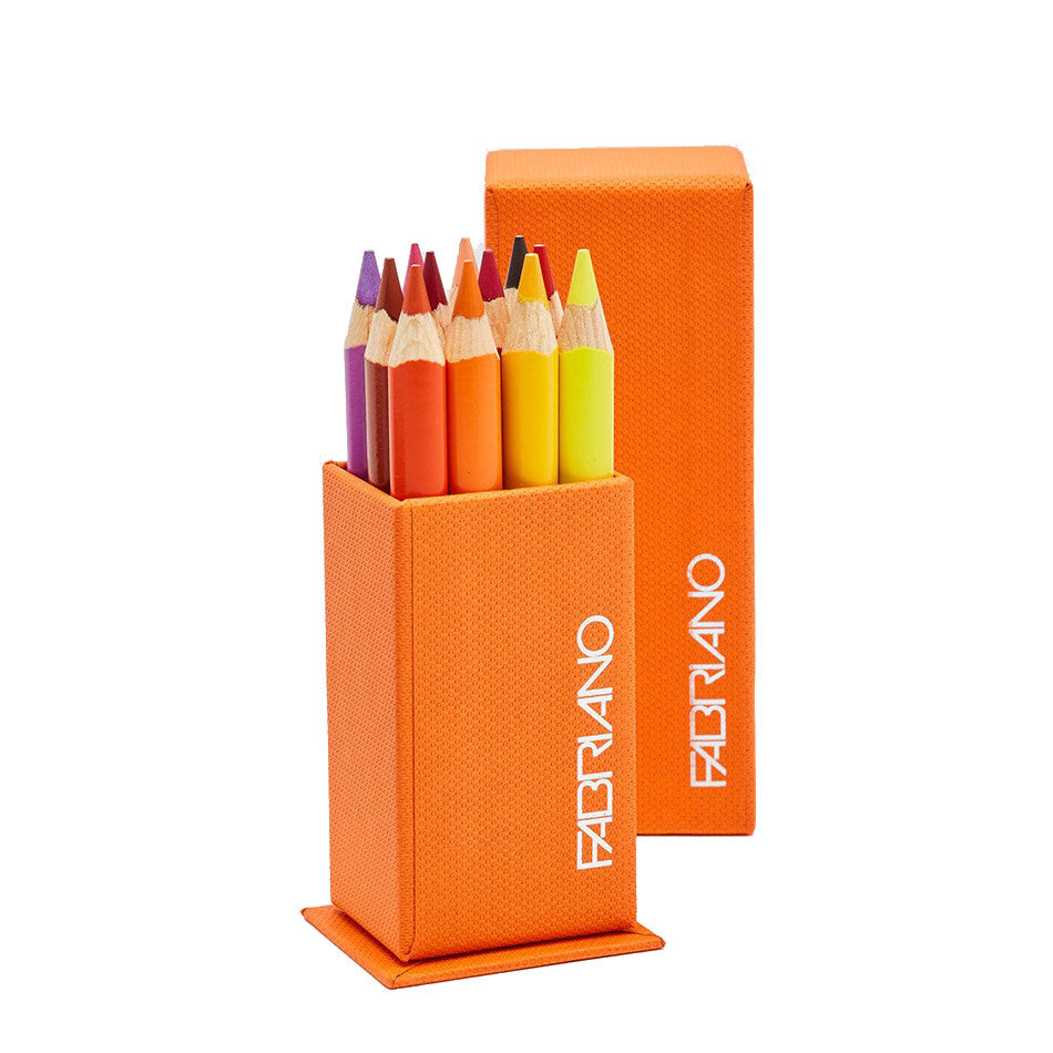 Fabriano Pastelli Acquerello Watercolour Pencil Box of 12 Warm by Fabriano at Cult Pens