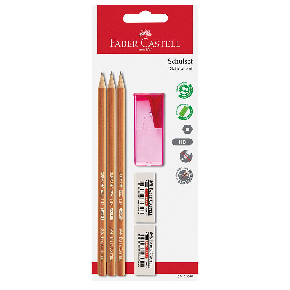 Faber-Castell 1117 Graphite Pencil School Set by Faber-Castell at Cult Pens