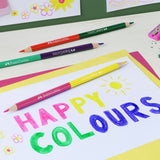 Faber-Castell Eco Colouring Pencil Set of 12 with 3 Bi-Colour Pencils by Faber-Castell at Cult Pens