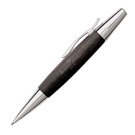 Faber-Castell e-motion Pencil Chrome and Wood by Faber-Castell at Cult Pens