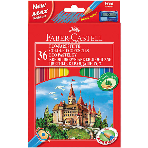 Faber-Castell Eco Colouring Pencils Box of 36 by Faber-Castell at Cult Pens