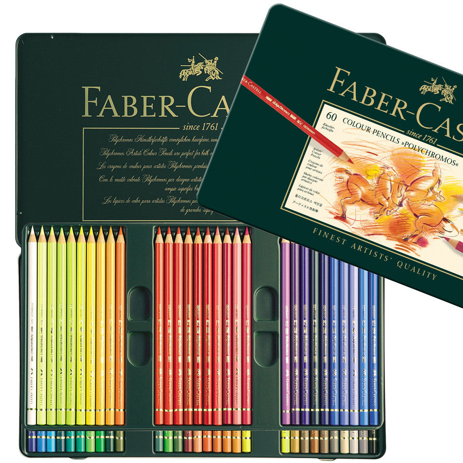 Faber-Castell Polychromos Colouring Pencil Set of 60 by Faber-Castell at Cult Pens