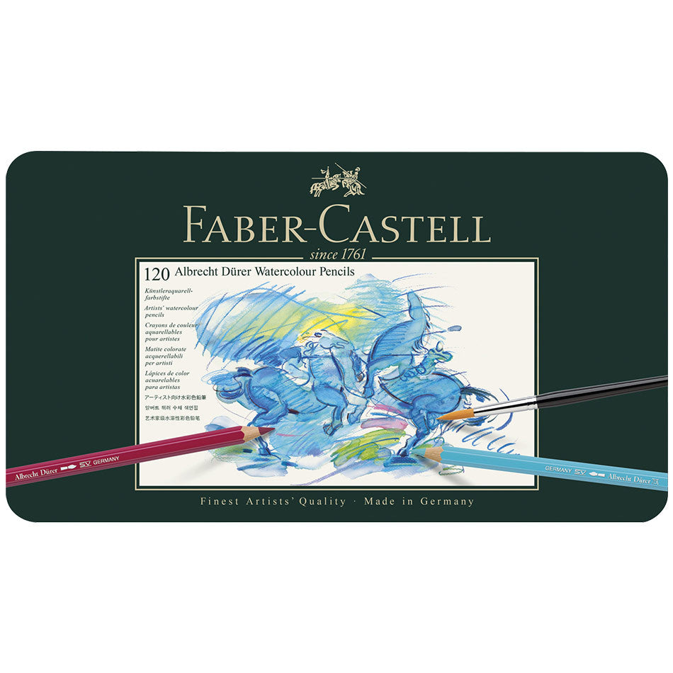 Faber-Castell Albrecht Durer Artists Watercolour Pencil Tin of 120 by Faber-Castell at Cult Pens