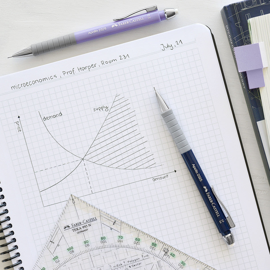 Faber-Castell Apollo Mechanical Pencil 0.7 Black by Faber-Castell at Cult Pens