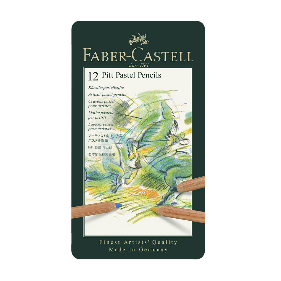 Faber-Castell Pitt Pastel Pencils Set of 12 by Faber-Castell at Cult Pens