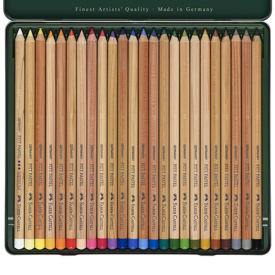 Pitt Pastel Pencils, Tin of 24 - #112124