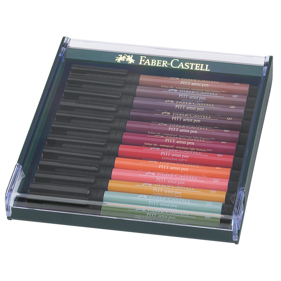 Faber-Castell Pitt Artist Brush Pen Set of 12 by Faber-Castell at Cult Pens
