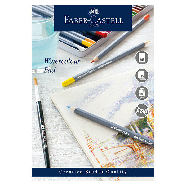 Faber-Castell Creative Studio Watercolour Pad Spiral Bound A5 by Faber-Castell at Cult Pens