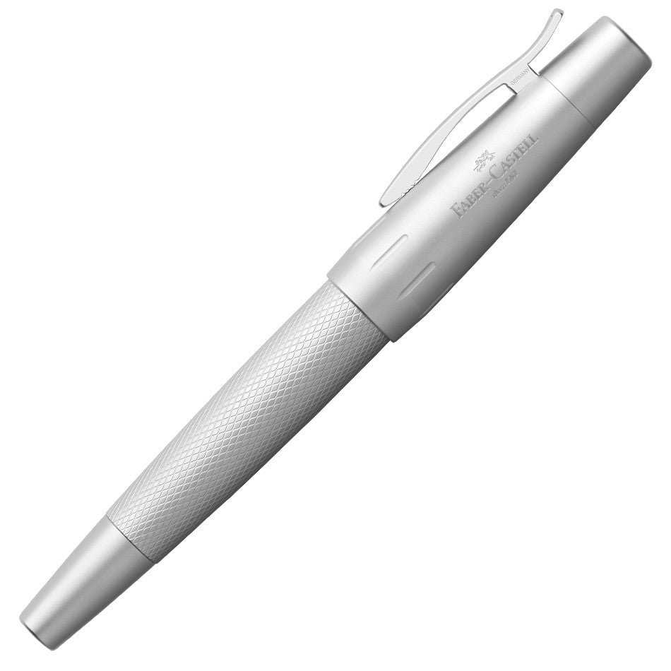 Faber-Castell e-motion Rollerball Pen Pure Silver by Faber-Castell at Cult Pens