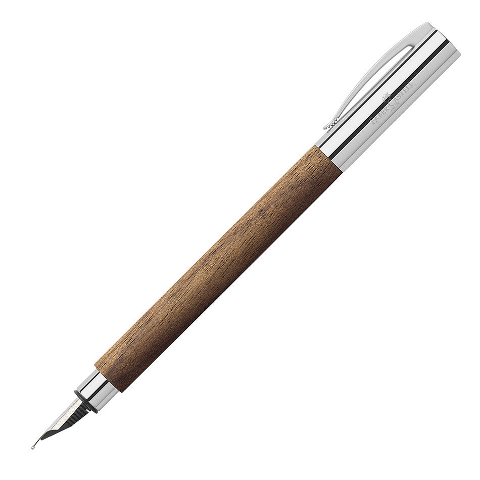 Faber-Castell Ambition Fountain Pen Walnut Wood by Faber-Castell at Cult Pens