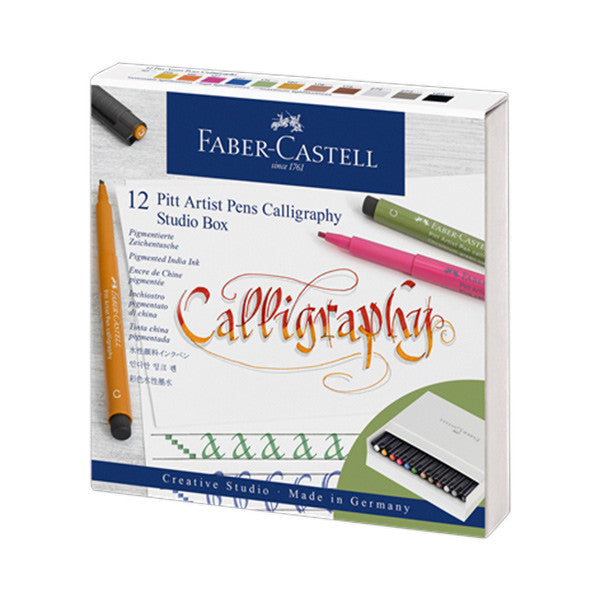 Faber-Castell Pitt Artist Pen Calligraphy Studio Box by Faber-Castell at Cult Pens