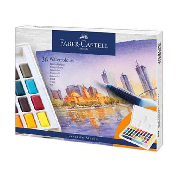 Faber-Castell Creative Studio Watercolour Pan Set of 36 by Faber-Castell at Cult Pens