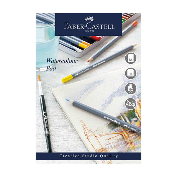 Faber-Castell Creative Studio Watercolour Pad Spiral Bound A4 by Faber-Castell at Cult Pens