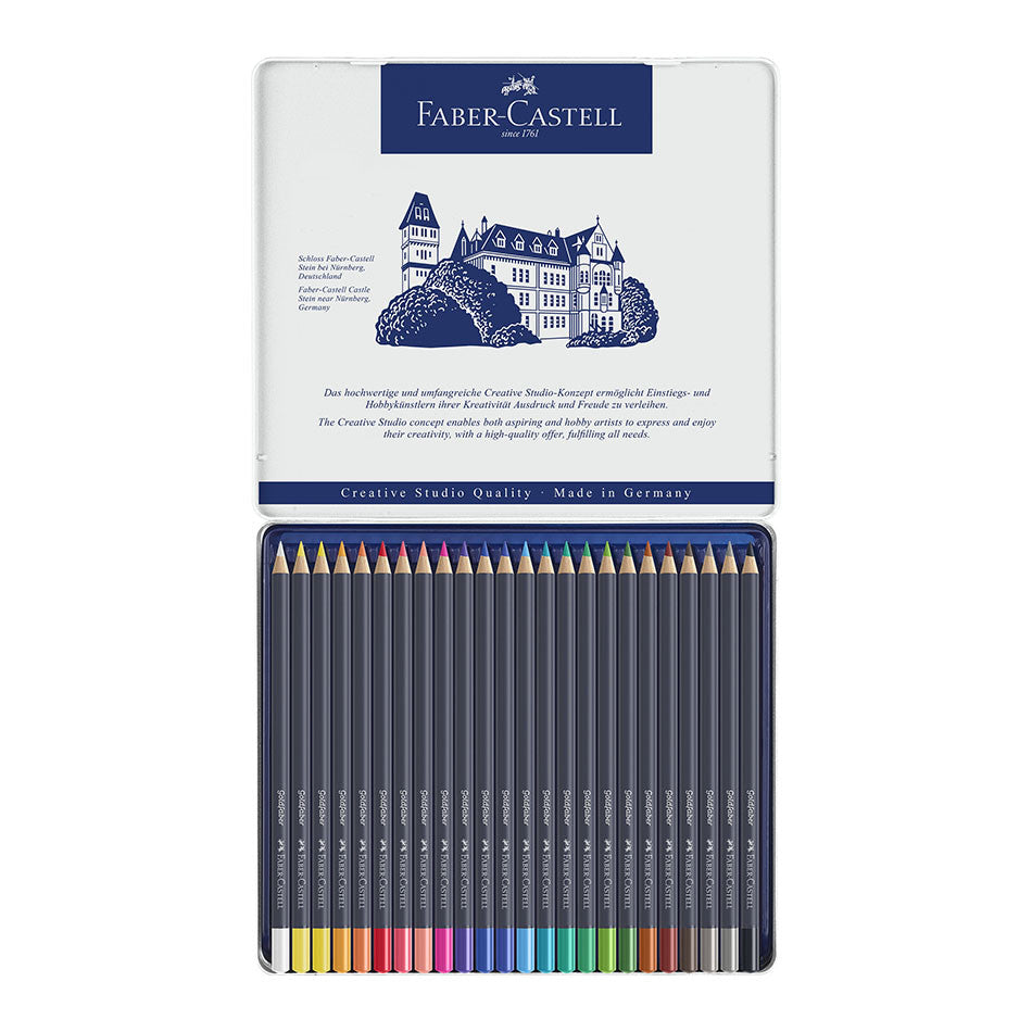Faber-Castell Goldfaber Colour Pencils Tin of 24 by Faber-Castell at Cult Pens