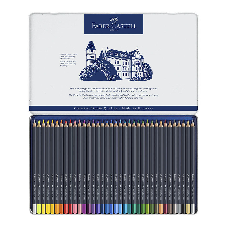 Faber-Castell Goldfaber Colour Pencils Tin of 36 by Faber-Castell at Cult Pens