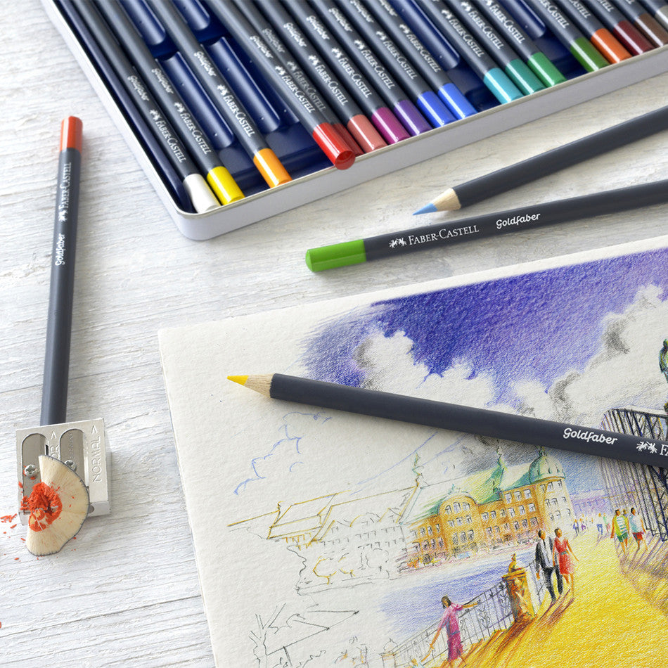Faber-Castell Goldfaber Colour Pencils Tin of 36 by Faber-Castell at Cult Pens