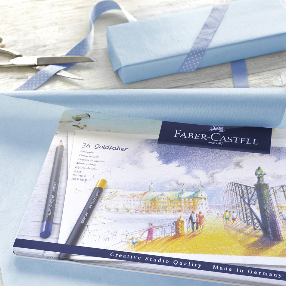 Faber-Castell Goldfaber Colour Pencils Tin of 36 by Faber-Castell at Cult Pens