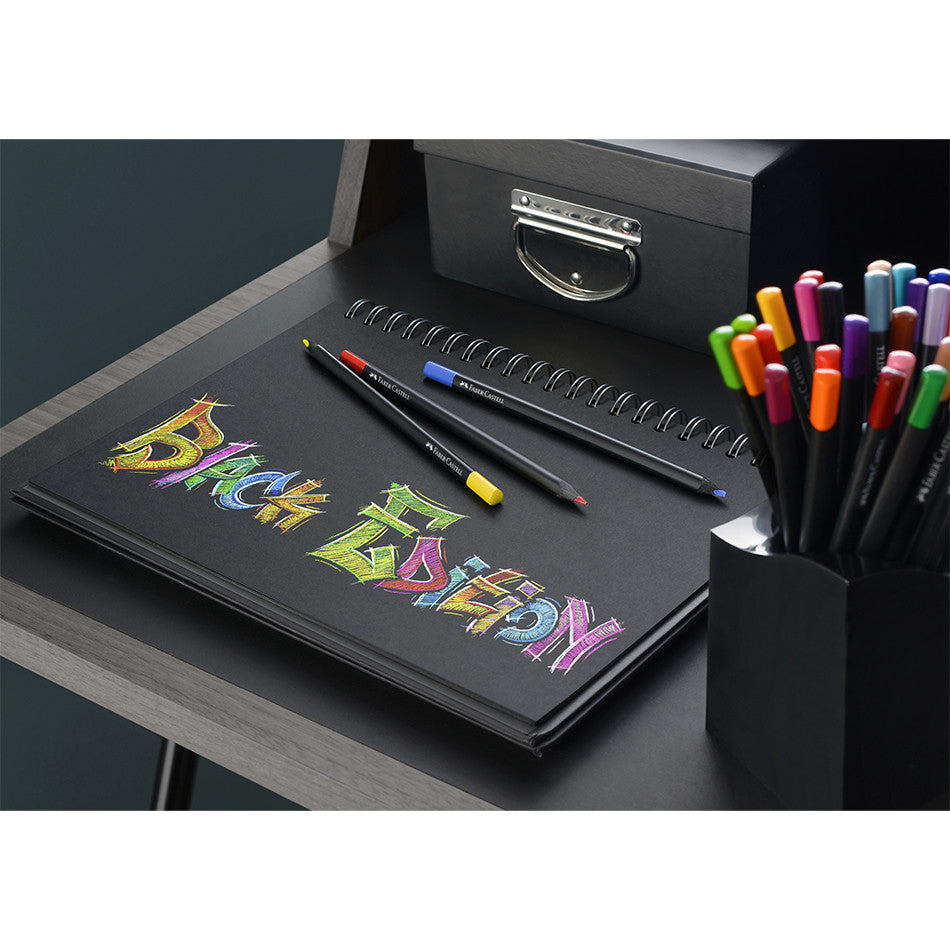 Faber-Castell Colour Pencils Black Edition Set of 24 by Faber-Castell at Cult Pens
