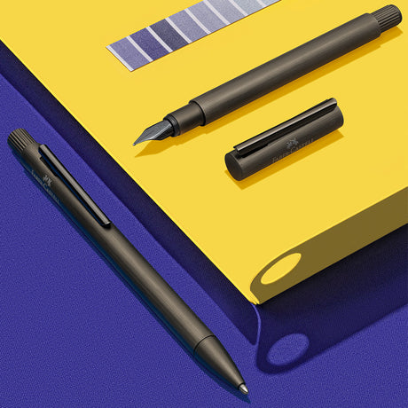 Faber-Castell Neo Slim Aluminium Fountain Pen Gunmetal by Faber-Castell at Cult Pens