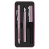 Faber-Castell Grip 2010 Fountain Pen and Ballpoint Set Rose Shadows by Faber-Castell at Cult Pens