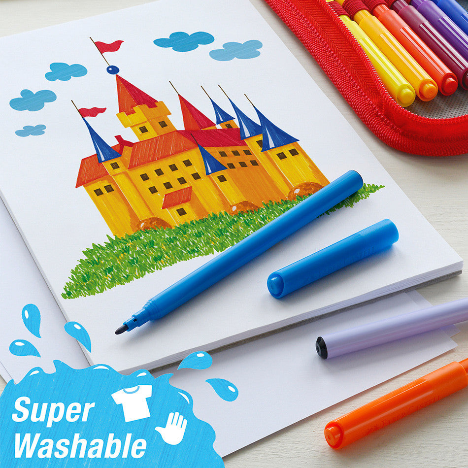 Faber-Castell Castle Fibre-Tip Pen Set of 12 by Faber-Castell at Cult Pens