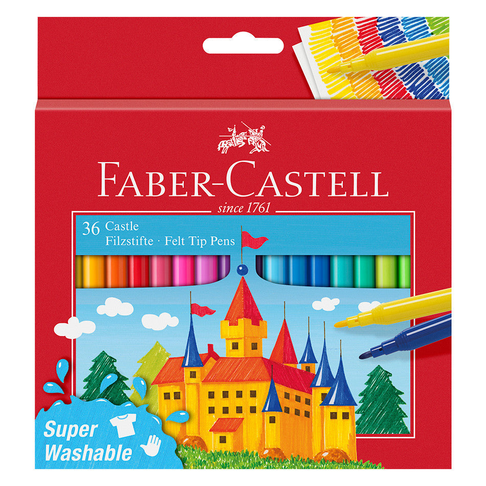 Faber-Castell Castle Fibre-Tip Pen Set of 36 by Faber-Castell at Cult Pens