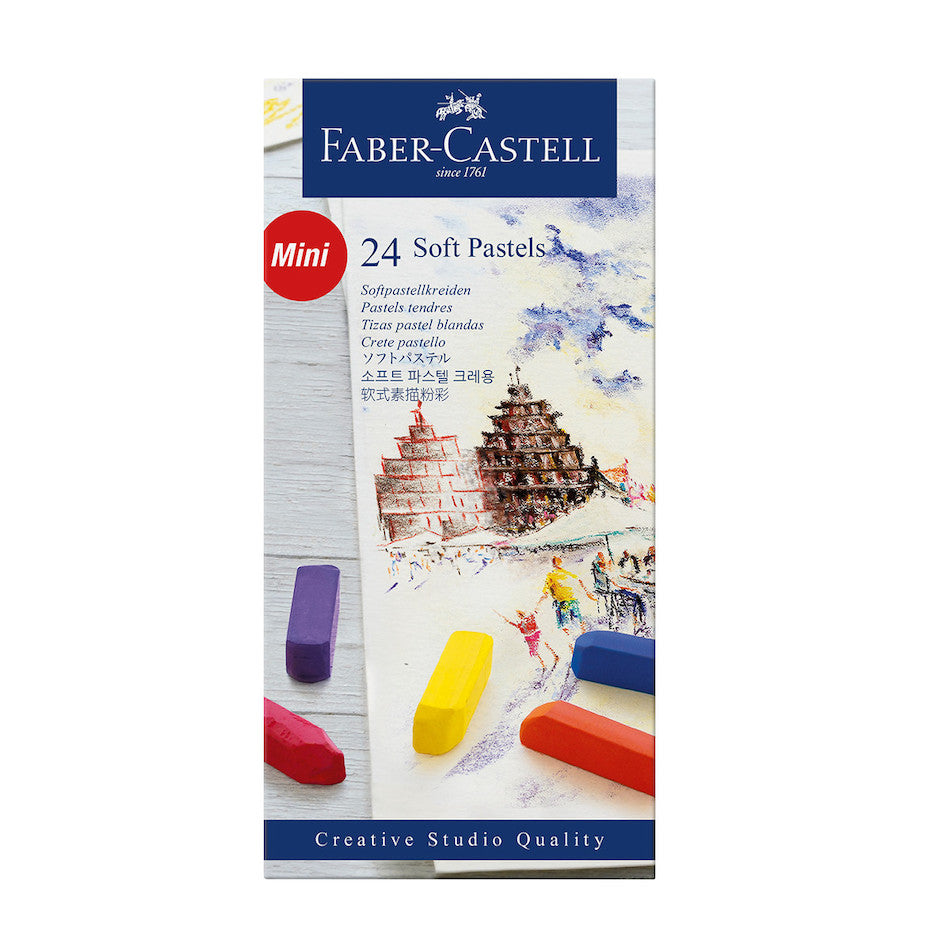 Faber-Castell Creative Studio Half-Stick Soft Pastels Box of 24 by Faber-Castell at Cult Pens